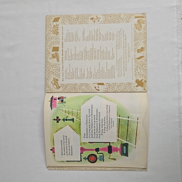 Vintage Little Golden Book "The Train To Timbuctoo" 1979 Good Used Condition - Picture 15 of 16